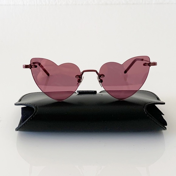 Saint Laurent Heart Sunglasses, New 250 - Picture 2 of 12